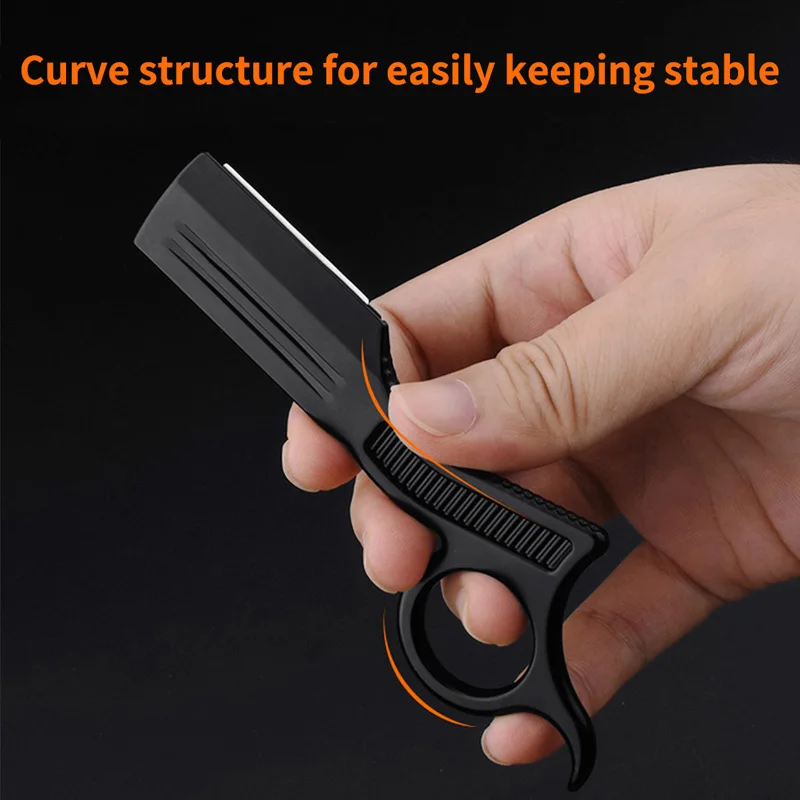 Мужские инструменты для бритья ручная бритва триммер бороды прямые лезвия из