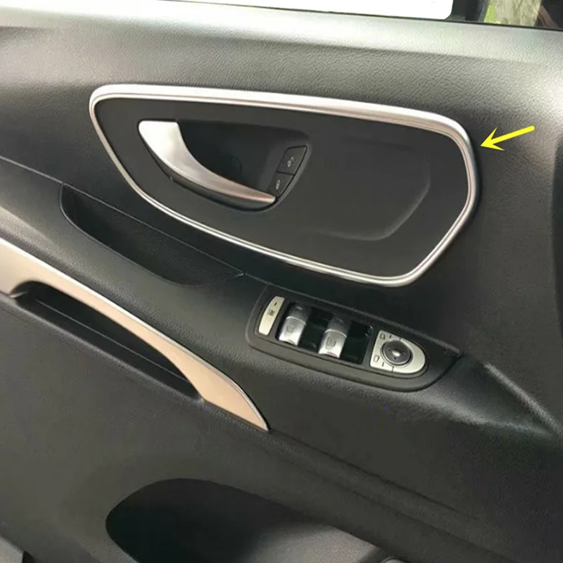 2 шт. аксессуары для Mercedes Benz Vito W447 2014 2015 2016 2017 2018 Автомобильная дверная ручка двери
