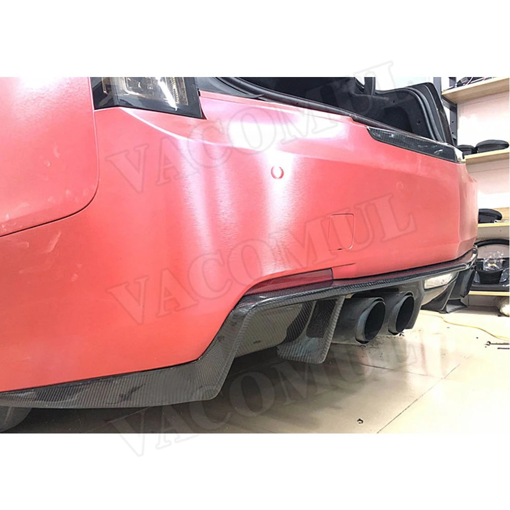 Высококачественный задний диффузор для губ из углеродного волокна разветвители