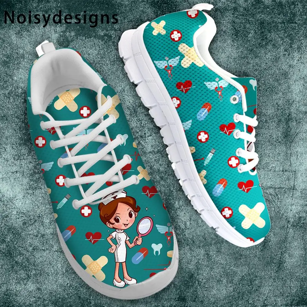 Женские кроссовки на плоской подошве Nosiydesigns шнурках с мультипликационным