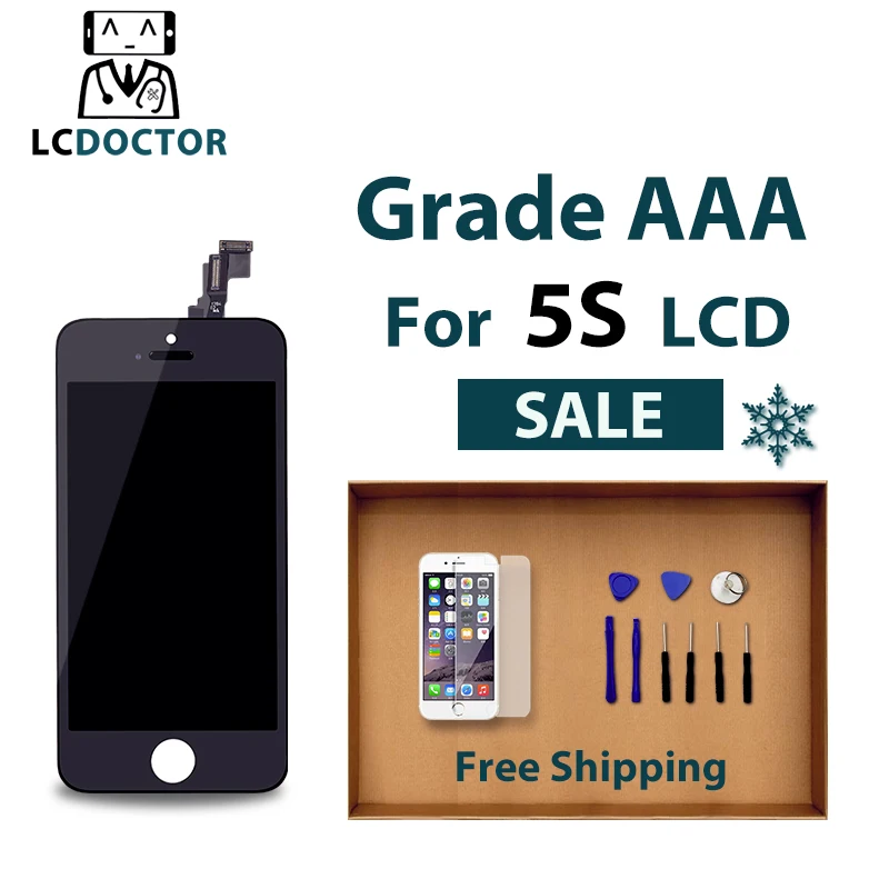 Класс AAA + 4 0 дюйма для iPhone 5G 5S 5C ЖК дисплей дигитайзер сборка Замена Бесплатная