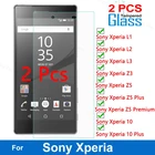 2 шт. закаленное стекло для Sony Xperia Z3 L3 L2 L1 Защитное стекло для телефона Sony Xperia 10 Plus Z5 Plus Premium 9H