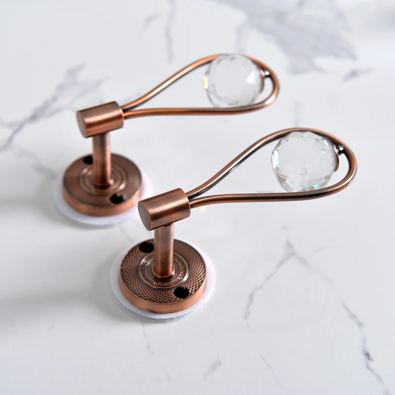 

1 Pair Ball Curtain Hooks Wall Tie Back Tassel Brush Holder Buckle Coat Hat Hook Curtain Accessories Hanging Ball Holdback