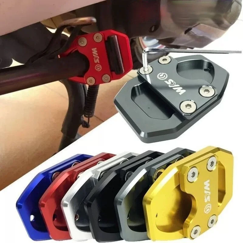 For SYM CRUISYM300 GTS300i GTS 300 300i Motorcycle CNC Kickstand Foot Side Stand  Support Plate Enlarge Stand Extension Pad