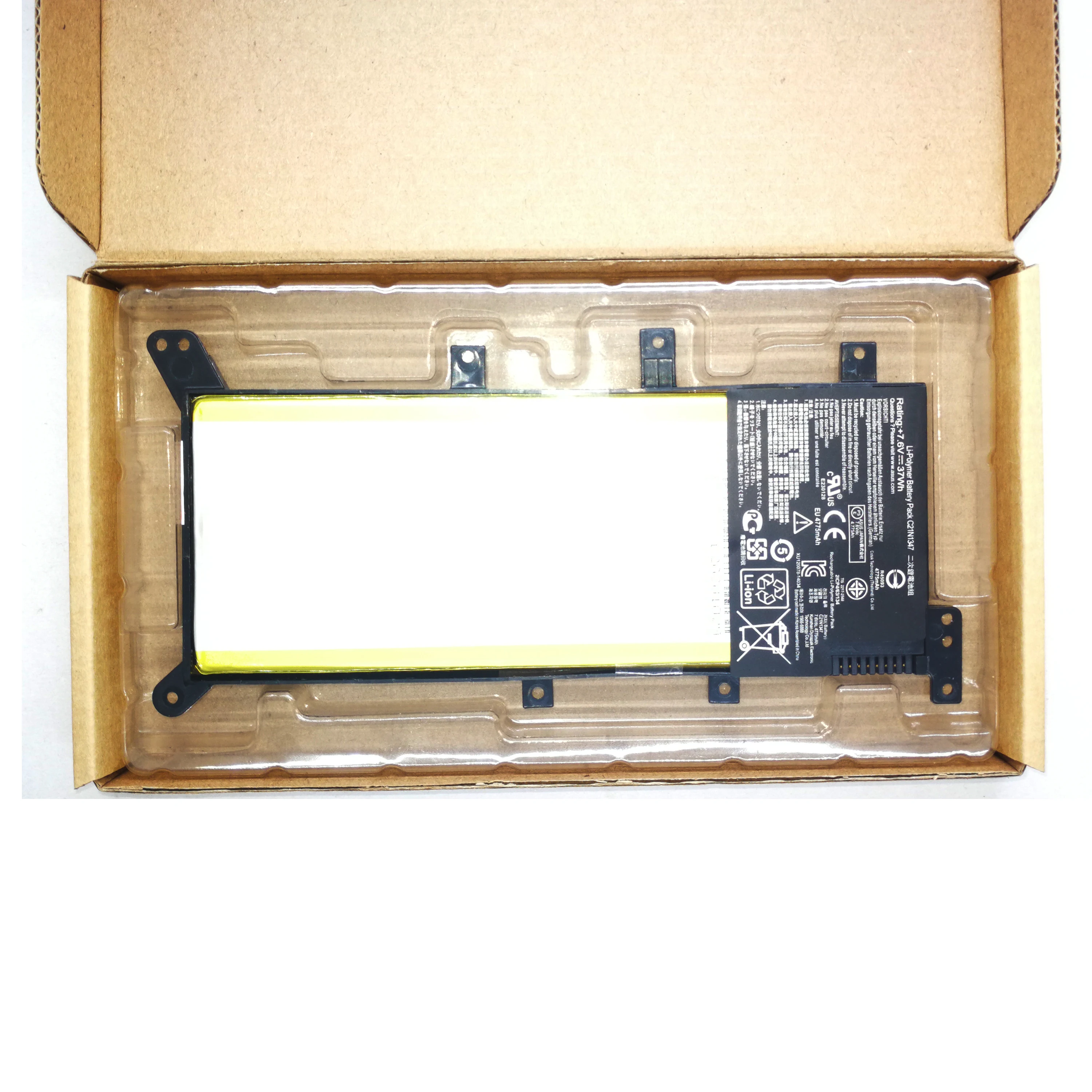 Подлинный оригинальный аккумулятор для ноутбука C21N1347 Asus X555 X555LA A555 F554 F555 FL5500L Y583 K555