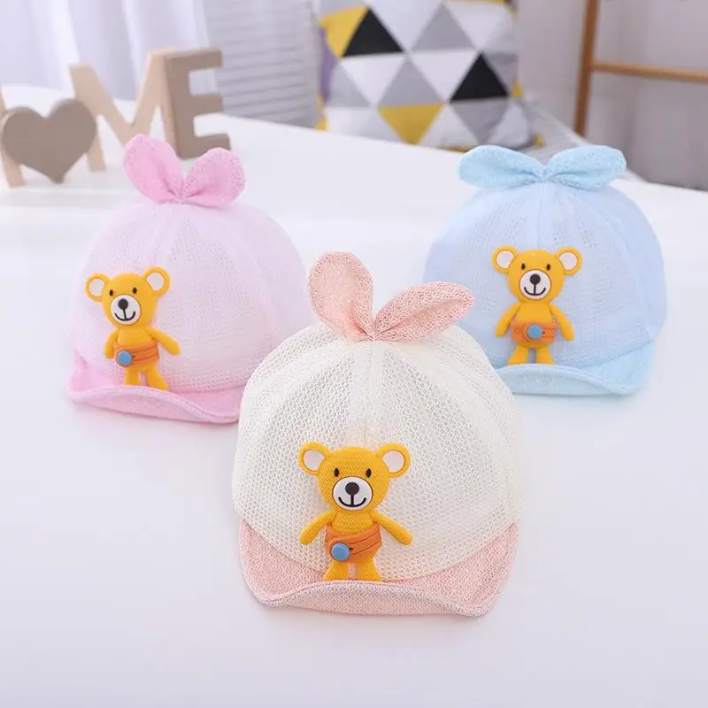 

LDSLYJR 2021 Summer new style Cartoon bear cotton Casquette Baseball Cap Adjustable Snapback Hats for child boy and girl 130