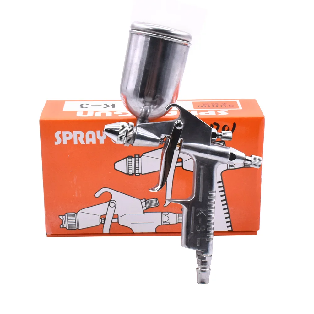 

125ml Spray Gun Sprayer Air Brush Paint Tool 0.5 Mm Nozzle Aluminum Alloy Gravity Feeding Airbrush Penumatic for Painting Cars