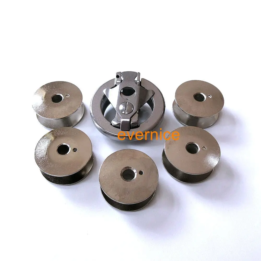 Бобина Чехол #103118 + 5 шпульки #97949 для Mitsubishi Dy 253 Швейные машины durkopp Adler 265|Швейные