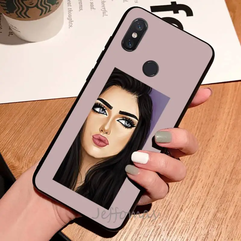 

Muslim Islamic Arabic Hijab Face Gril Phone Case For Xiaomi Redmi note 7 8 9 t max3 s 10 pro lite coque shell cover funda