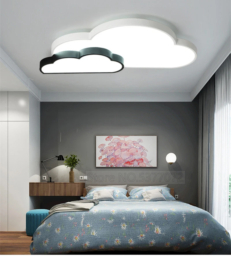 Asian Modern Led Ceiling Lights Bed Room Ceiling Light For Kids Room Bedroom Ceiling Lamp Dimmable Remote Control 110V 220V