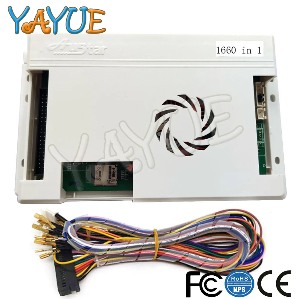 Игровой ящик 9s 2600 в 1 PCB с Jamma Harness 1660 в 1 аркадный шкаф 3 в 1 Язык китайский, английский, корейский для аркадной консоли