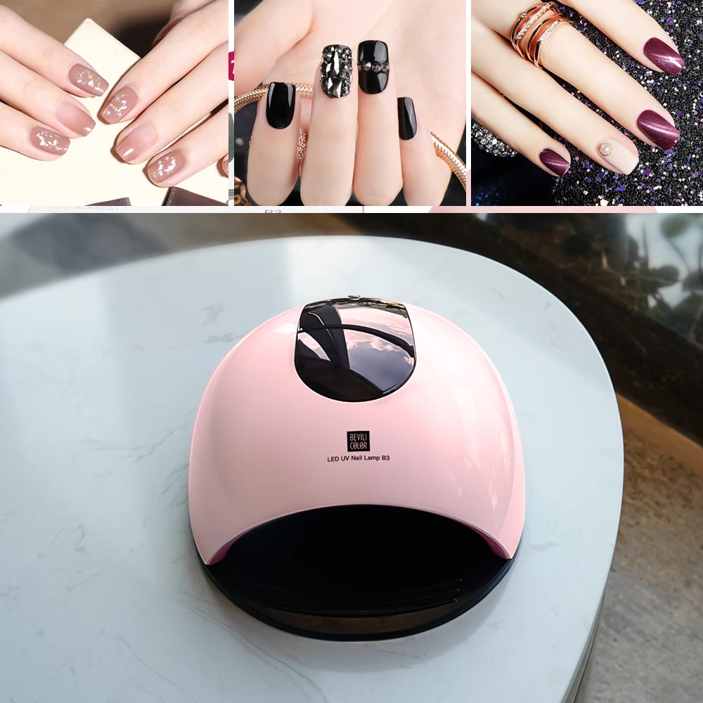 Лампа УФ светодиодный LED для сушки ногтей 80 Вт с таймером и ЖК дисплеем|Сушилки