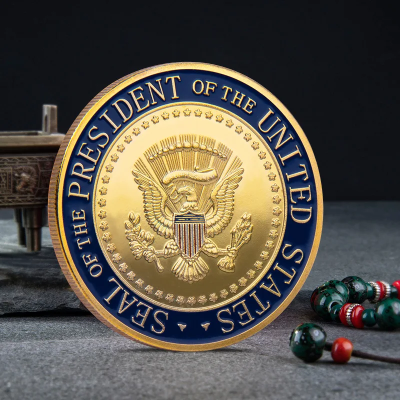 Дональд Дж. Трамп 2020 Keep America Great Commander в голове Золотой вызов копия монеты памятная
