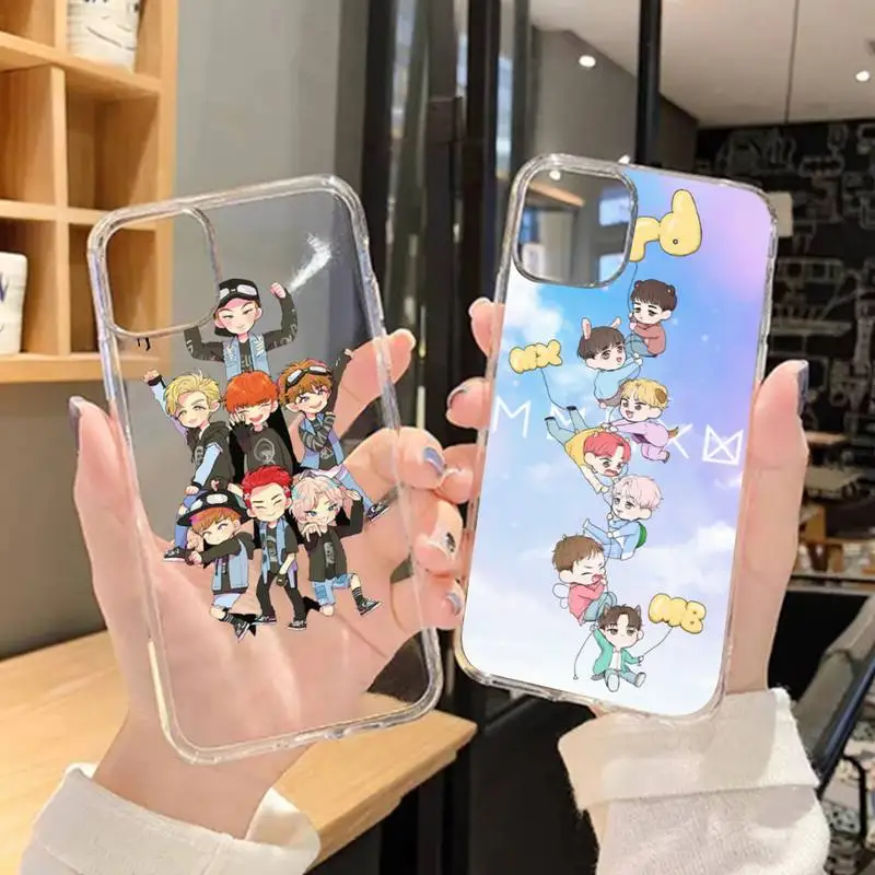 RUICHI Kpop Monsta x chibi мультяшный чехол для телефона Samsung GalaxyS20 S21 S30 FE Lite Plus A21 A51S Note20