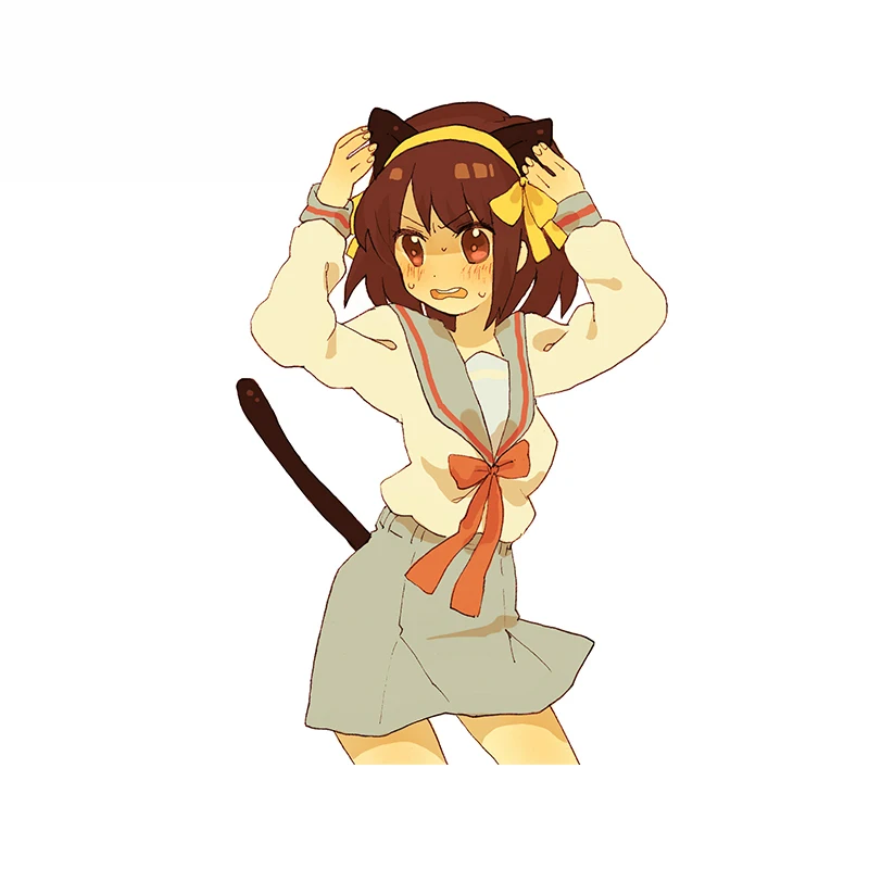 

13cm x 8.6cm for Suzumiya Haruhi Car Assessoires Stickers Waterproof Truck Decal RV Air Conditioner Scratch-Proof