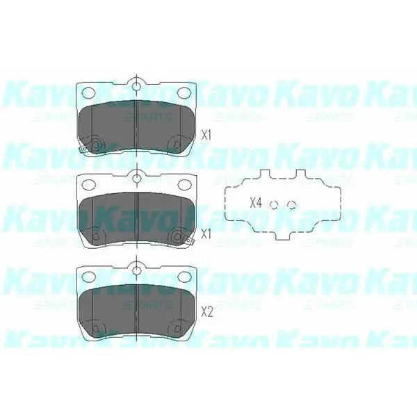 Колодки тормозные LEXUS GS 3.0-4.6 05-/IS 2.2-2.5 05- задние KAV | Автомобили и мотоциклы