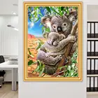 Набор для алмазной вышивки коала, картина 5D сделай сам из квадратныхкруглых страз, мозаика с мотивом животных, Декор