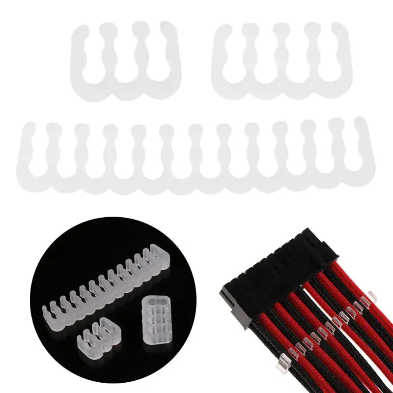 

Sleeving Cable Combs Extension Cables Kit 24 8 6 Pin Power Supply Connector