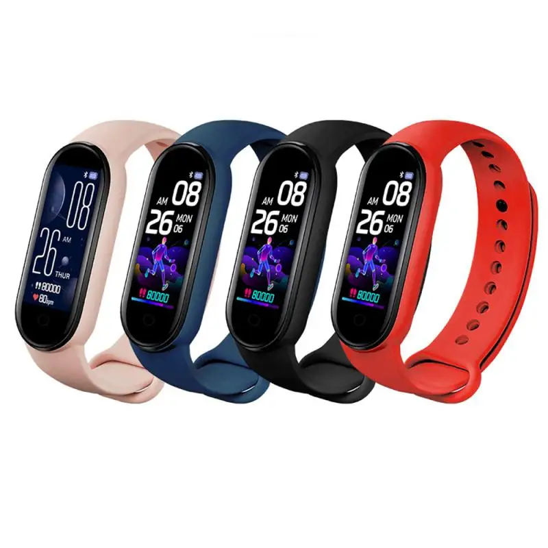 

M5 Band 5 Smart Watch Fitness Bracelet Sports Heart Rate Blood Pressure Monitor B Luetooth-compatible Men Women Watches