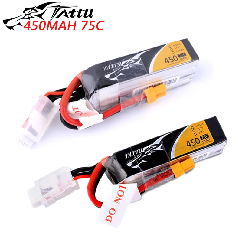 ACE Tattu 7 4 V 11 1 450mAh 75C 3S литий полимерный аккумулятор с разъемом XT30 для FPV Drone Frame