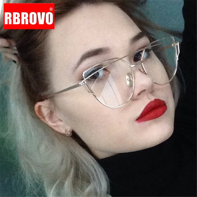 RBROVO, классические женские солнцезащитные очки Cateye, винтажные яркие цвета, металлические очки, уличные очки для покупок, UV400