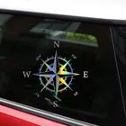 Универсальная автомобильная наклейка компас роза Виниловая наклейка для Kia Rio K2 Sportage Soul Mazda 3 6 CX-5 Lada Skoda Octavia A5 A7 Superb Yeti