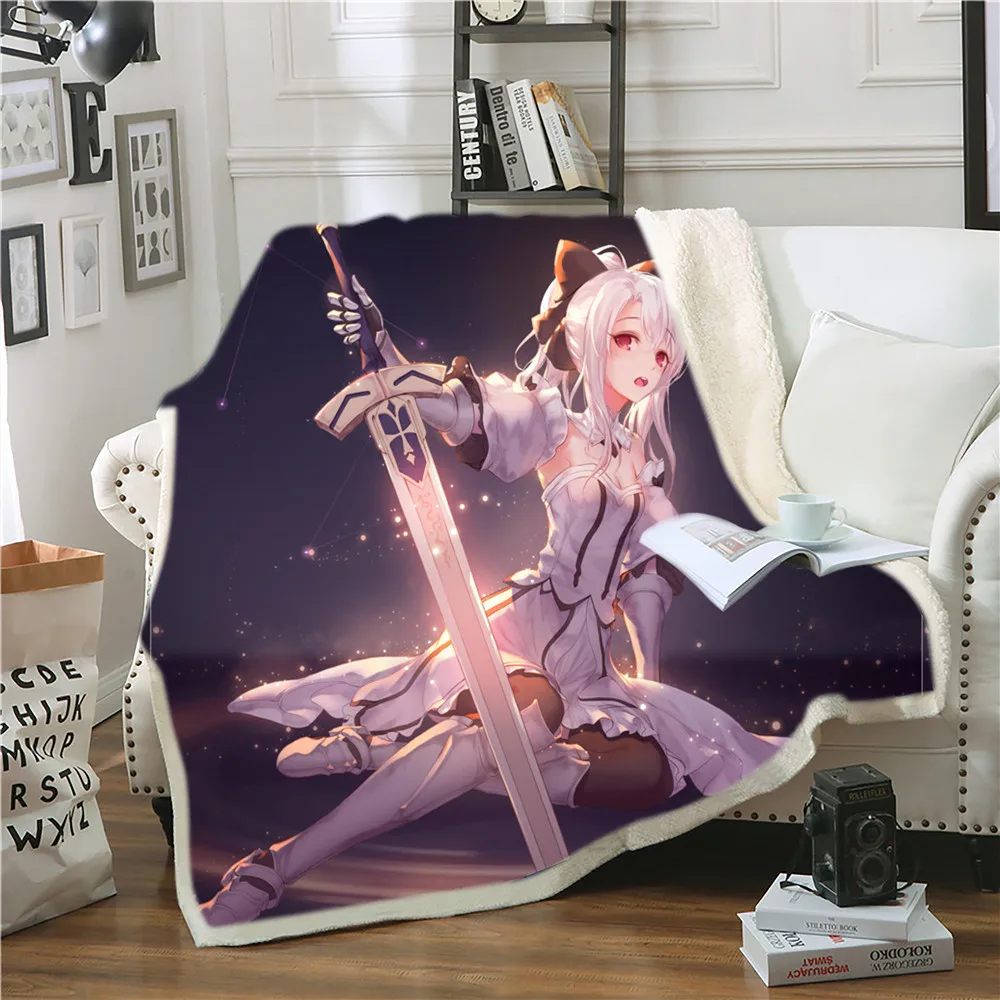 

Флисовый чехол с 3d-изображением аниме Fate Stay Night
