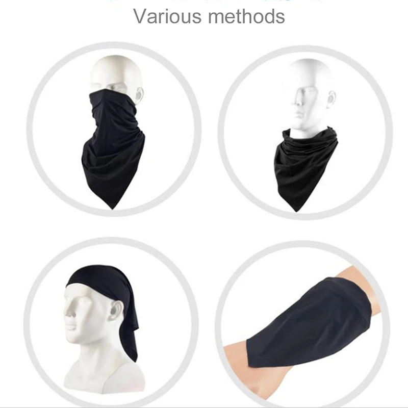 

Triangle Sport Scarves Ice Fabric Hiking Face Cover Breathable Fishing Cycling Scarf For Men Women