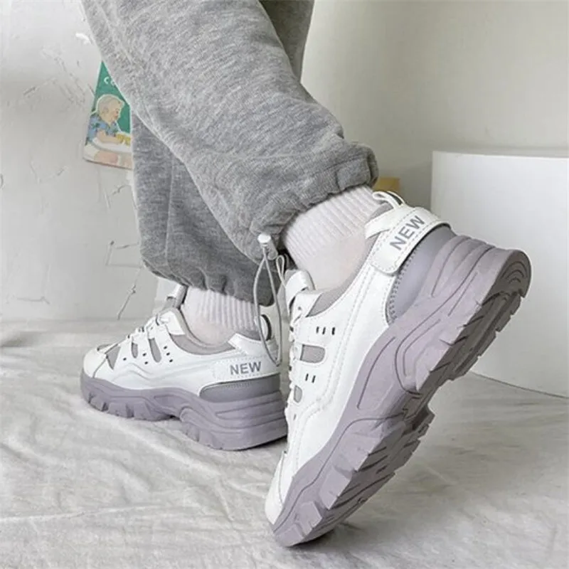 

Women Sneakers 2021 Spring Autumn New Air Mesh Breathable Platform Women Shoes Casual Lace Up Non-slip Flats Sports Woman Shoes