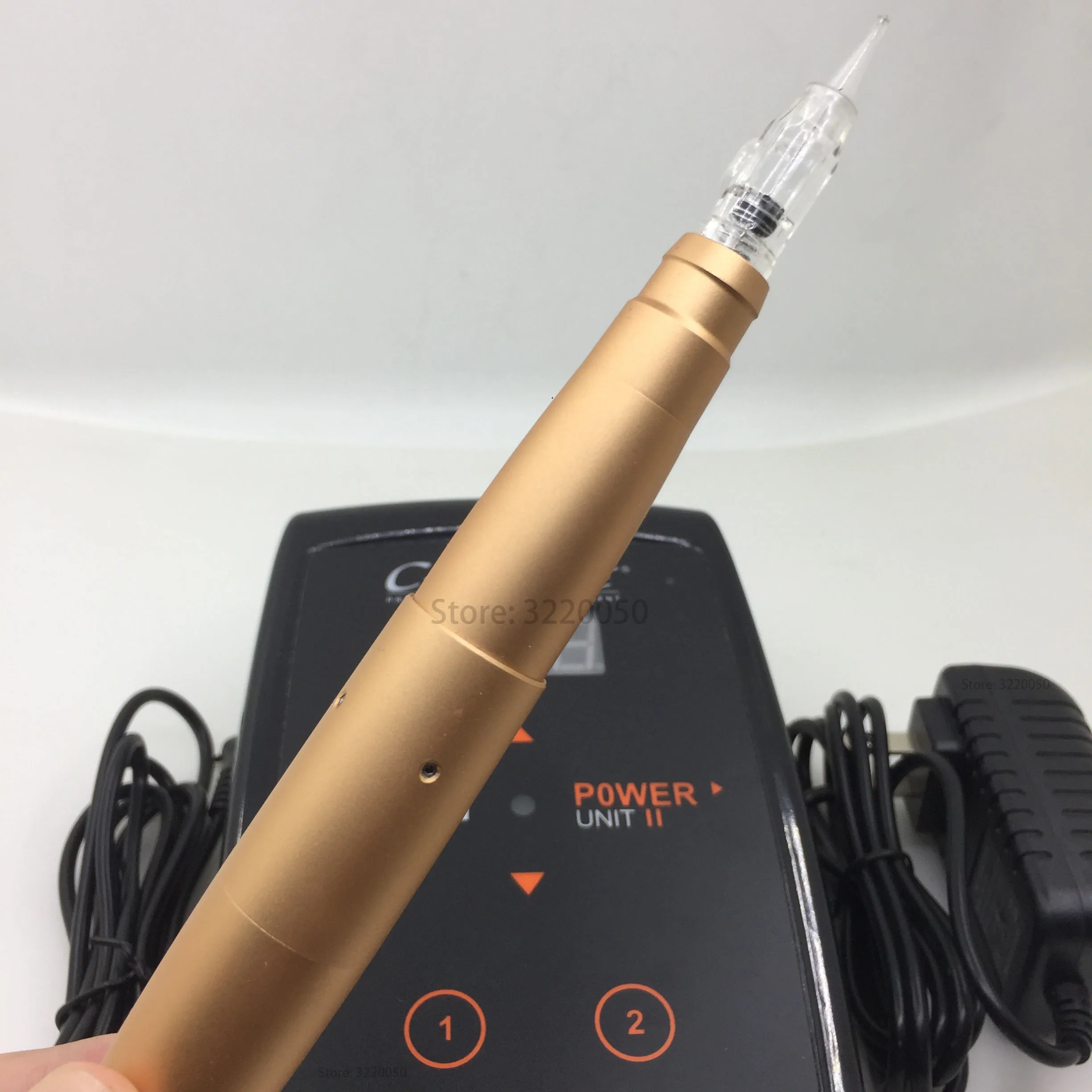 Профессиональная тату машинка 600D G микро игла серебристый золотой швейцарский