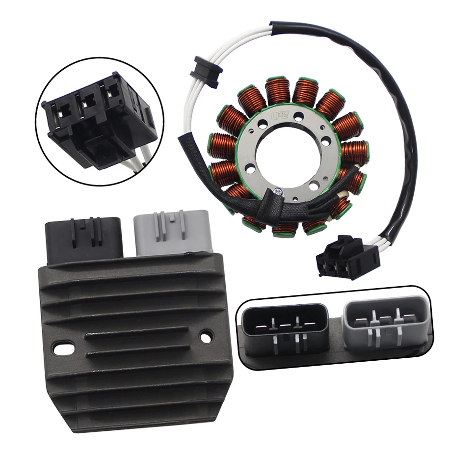 

Регулятор напряжения мотоцикла выпрямитель + катушка статора зажигания для Kawasaki ZX10R ZX-10R 2006-2007 21066-0758 21066-0771