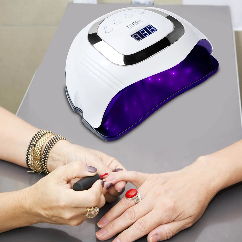 

LED Nail Lamp for Manicure 168W 54LED Nail Dryer Machine UV Lamp For Curing UV Gel Nail Polish With Motion sensing LCD Display