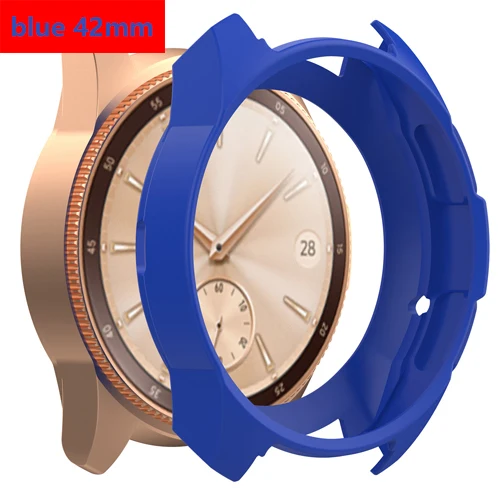 blue 42mm Gear S3 Frontier чехол для samsung Galaxy Watch 46 мм band gear S3 силиконовый защитный чехол Защитный корпус аксессуары для часов - Цвет: blue 42mm