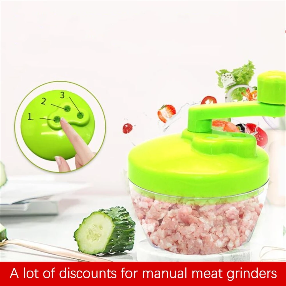 

Многофункциональная ручная мясорубка измельчитель пищи давилка чеснока измельчитель овощей мяса измельчитель чеснока кухонный инструмен...