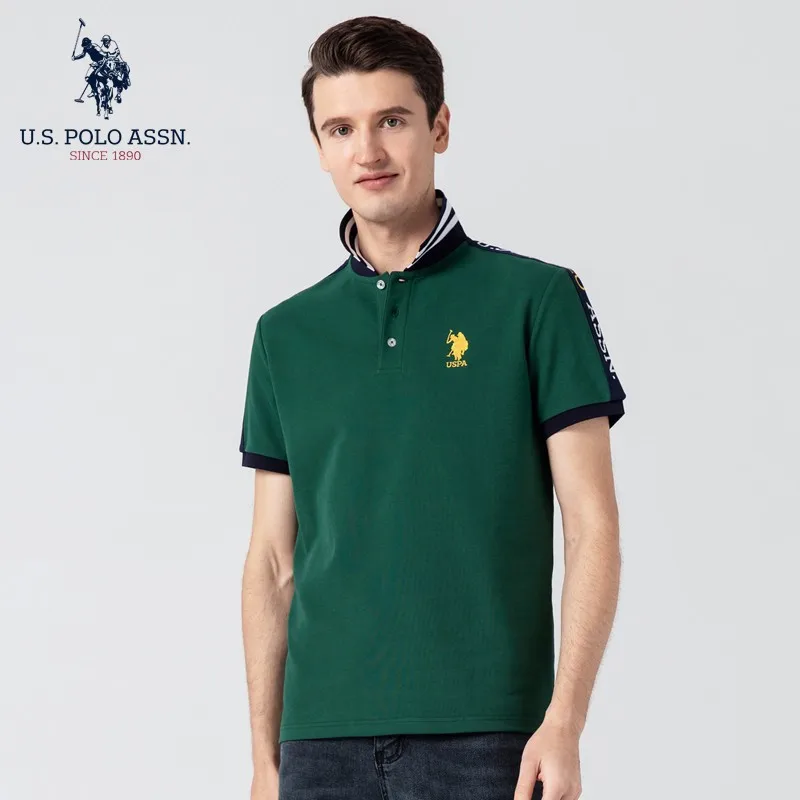 Мужская рубашка-поло с вышивкой на весну и лето | одежда