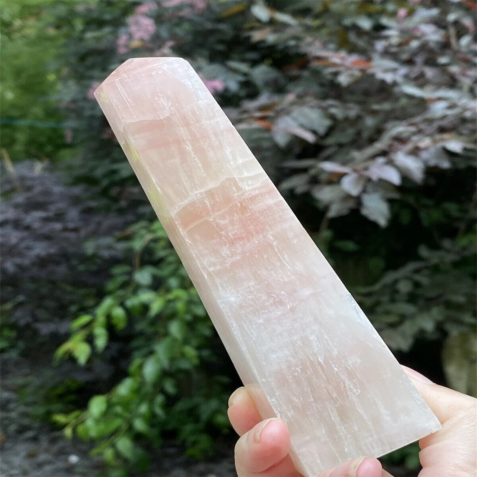 

NATURAL PINK CALCITE COLUMN CRYSTAL ENERGY GIFT