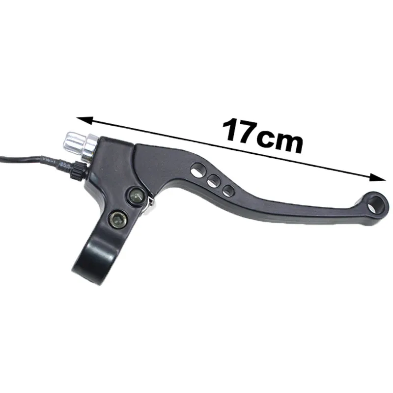 Electric Bicycle Brake Lever Three-Hole Aluminum Wire Length 55cm Front and Rear Brake Handle Aluminum Alloy Bike Accessories