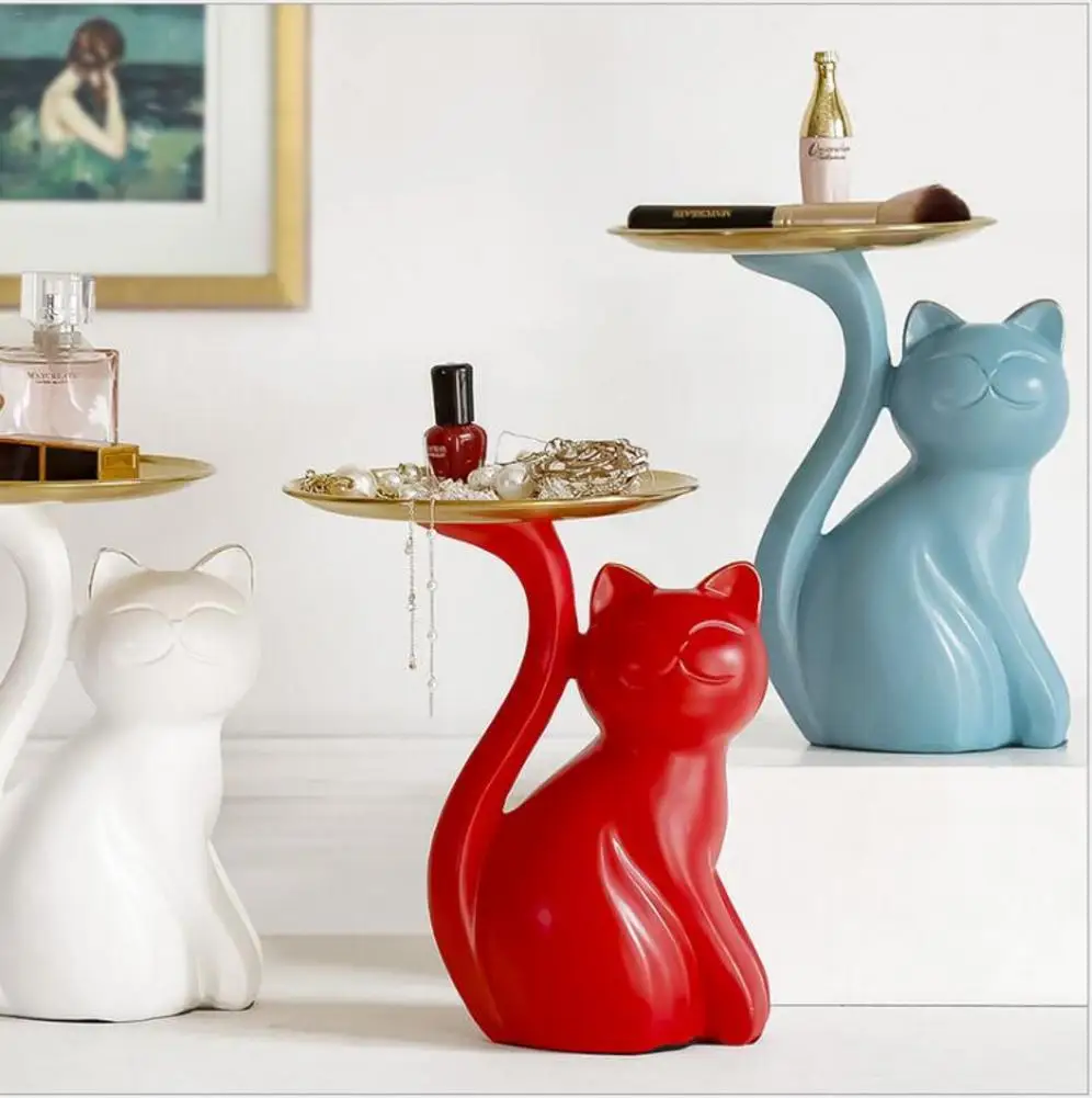 Инновационный кондитерский поднос Lucky Cat для хранения входных ключей украшение