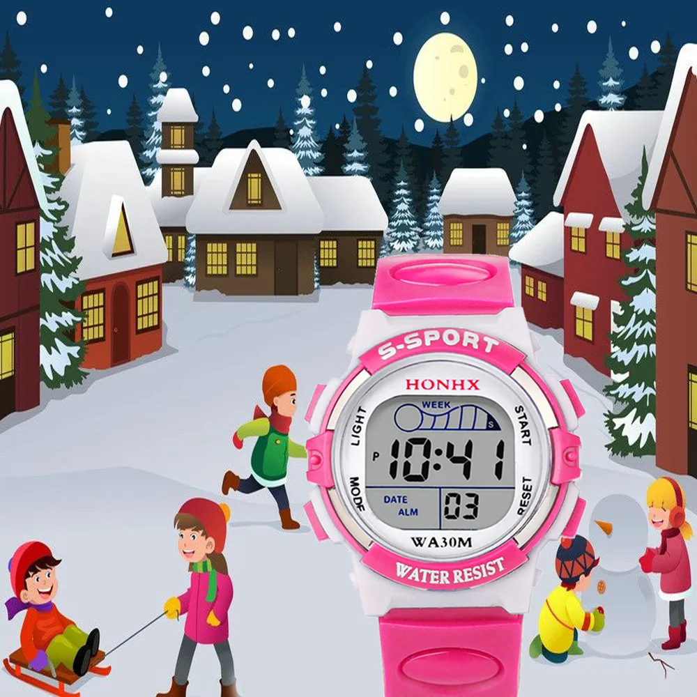 

Led Digital Watch For Kid Children Watch Sport Kids Watches Silicone Strap Waterproof Children Student Wristwatch Clock