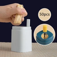 toothpick holder dispenser automatic toothpicks dispenser toothpick storage box organizer for home and restaurant supplies