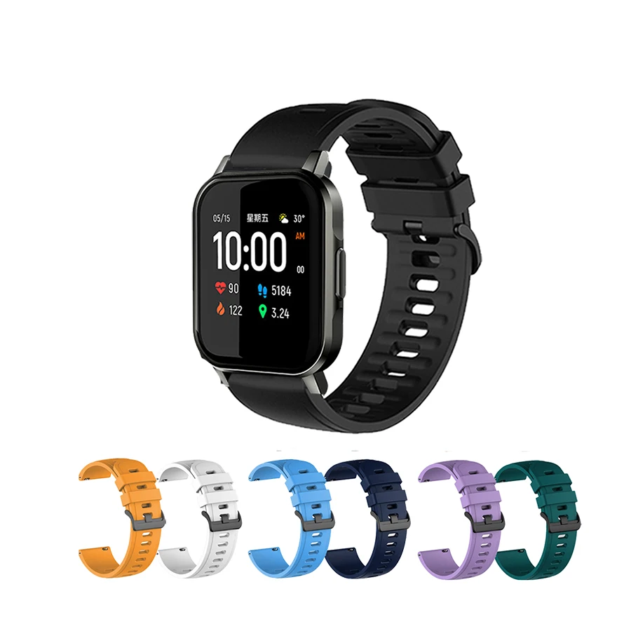 

20mm Strap for Huami Amazfit Bip S GTS 2 GTR 42mm Smart Watch Band Soft Silicone Sport Wristband For Xiaomi Haylou LS02 Bracelet