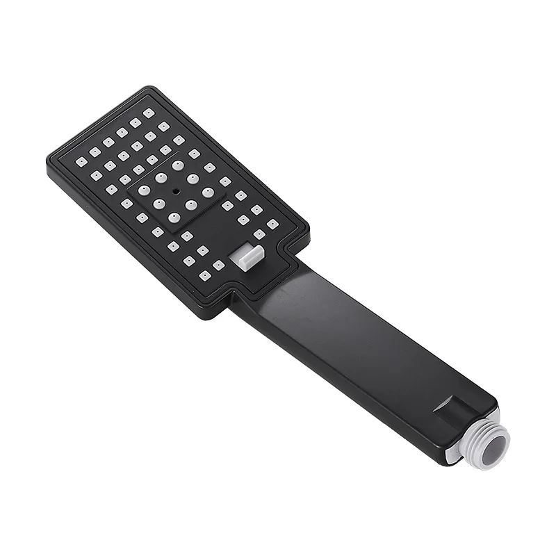 Матовая черная ручная Лейка для душа настенный набор со шлангом и держателем