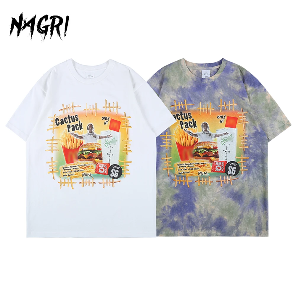 

Футболка NAGRI мужская с принтом в стиле Харадзюку, эстетическая Свободная рубашка с коротким рукавом и графическим принтом, с мультяшным при...