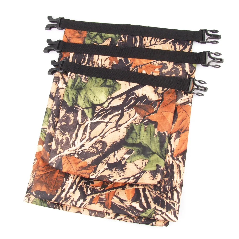 

Set of 3 Waterproof Dry Sack Bags for Swimming Floating Camping - Camo