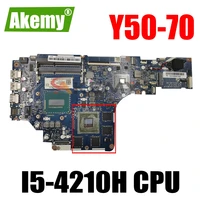 laptop motherboard for lenovo idearpad y50 70 i5 4210h mainboard zivy2 la b111p 5b20h21717 sr1q0 cpu n16p gx a2 ram 4g