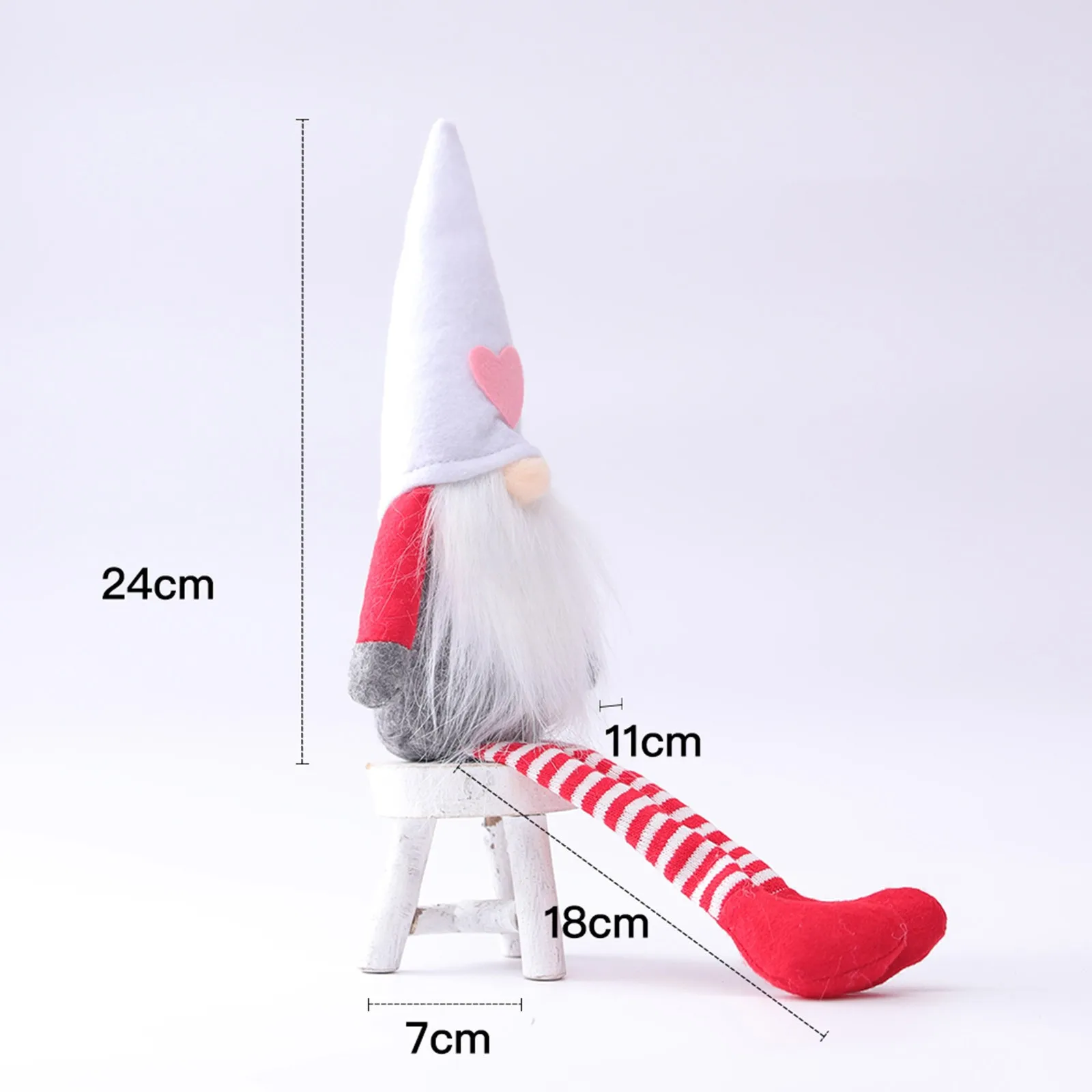 

2PCS Valentines Day Stuffed Gnome Plush Faceless Doll Pillow Decors Girl&Boy-friend Bithday Gifts Valentine's Present pelcia