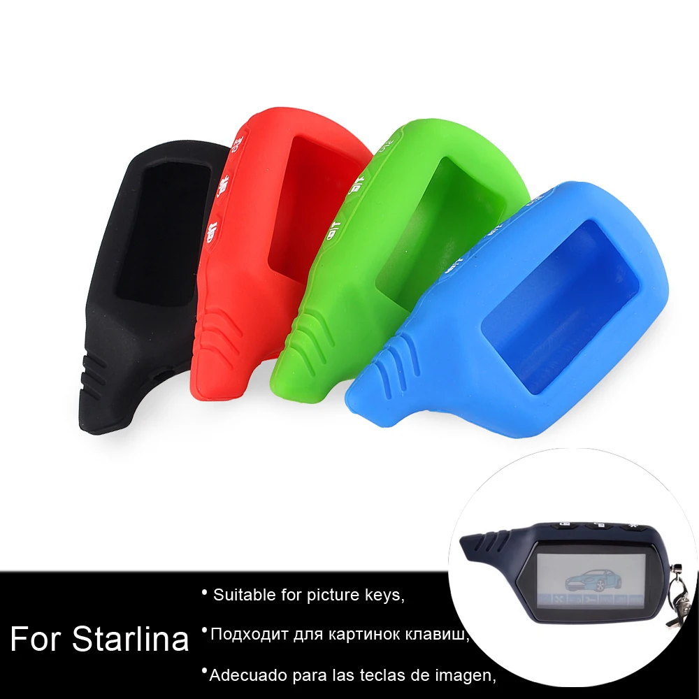 KEYYOU 30 шт ключ крышка B9 B6 силиконовый чехол для Starline B91 B61 A91 A61 B9 B6 V7 ЖК-дисплей брелок автомобиля пульт дистанционного управления 2 полосная автомобильная сигнализация