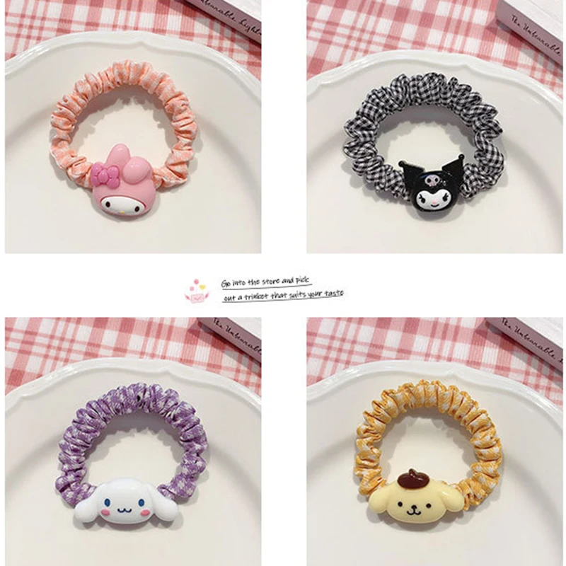 

Children Hair Bands Girls Cute Cartoon Animals Fruit Elastic Ponytail Holder Scrunchies Kid Hair Accessories For Women Girls