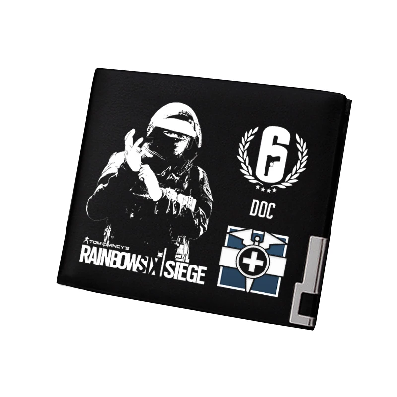 7 Tom Clancy's Rainbow Six Siege мужской короткий кошелек Pu кожаный кошелек игровой ID держатель для карт Подарочный кошелек сменный кошелек - Цвет: 7