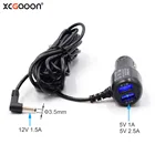 XCGaoon 12V 1.5A диаметром 3,5 мм зарядный порт с 5V 3.5A двойной Переходник USB для зарядки в машине для автомобиля радар-детектор GPS камера DVR